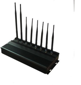 High Power 16W Cellphone blocker UHF VHF 3G WiFi GPS LoJack Jammer 3