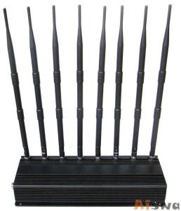 PROFISSIONAL 8 ANTENAS REFRIGERADO DE BLOQUEADOR DE CELULAR GSM-GPS-3G-UHF-VHF-LOJACK 1