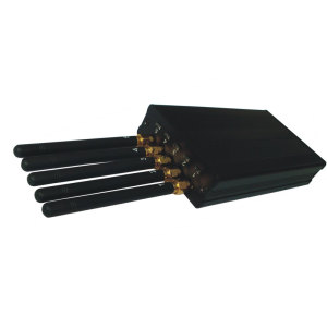 Portable GPS L1 & Cell phone & WI-Fi Jammer with 5 Antennas 1