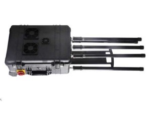 Portable Pelican Case RF Bomb Cellphone Signal Jammer GPS WiFi Blocker