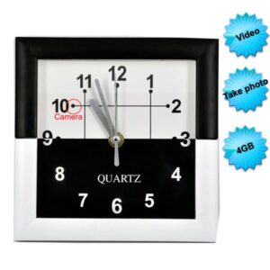 Wall clock hidden camera