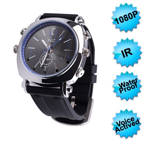 Voice Activation watch camera with night vision